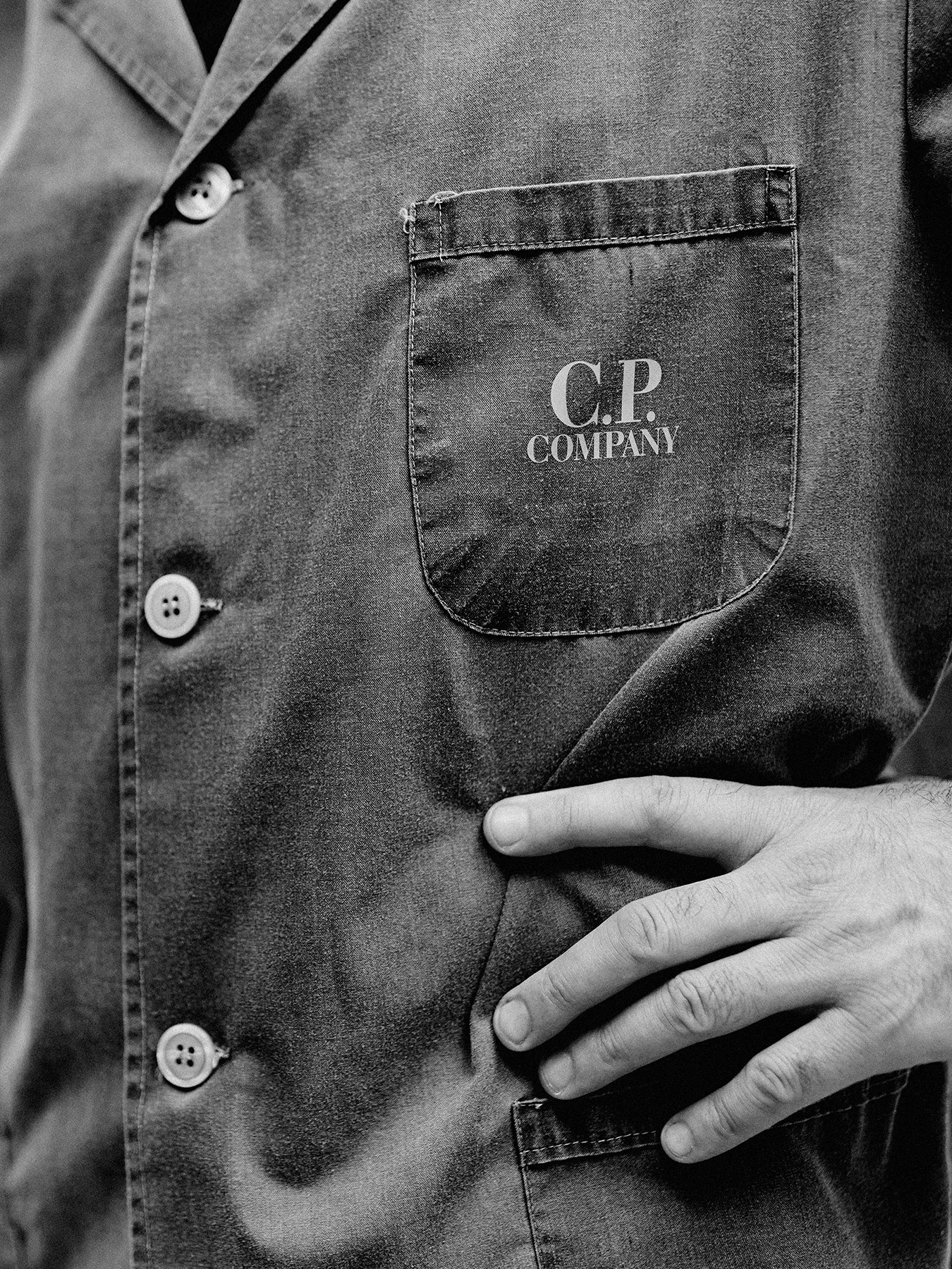 Neil Bedford Photographer C. P. Company Behind The Seams Project 2026 Documentation of the brands archive with portraits and photojournalism black and white photography