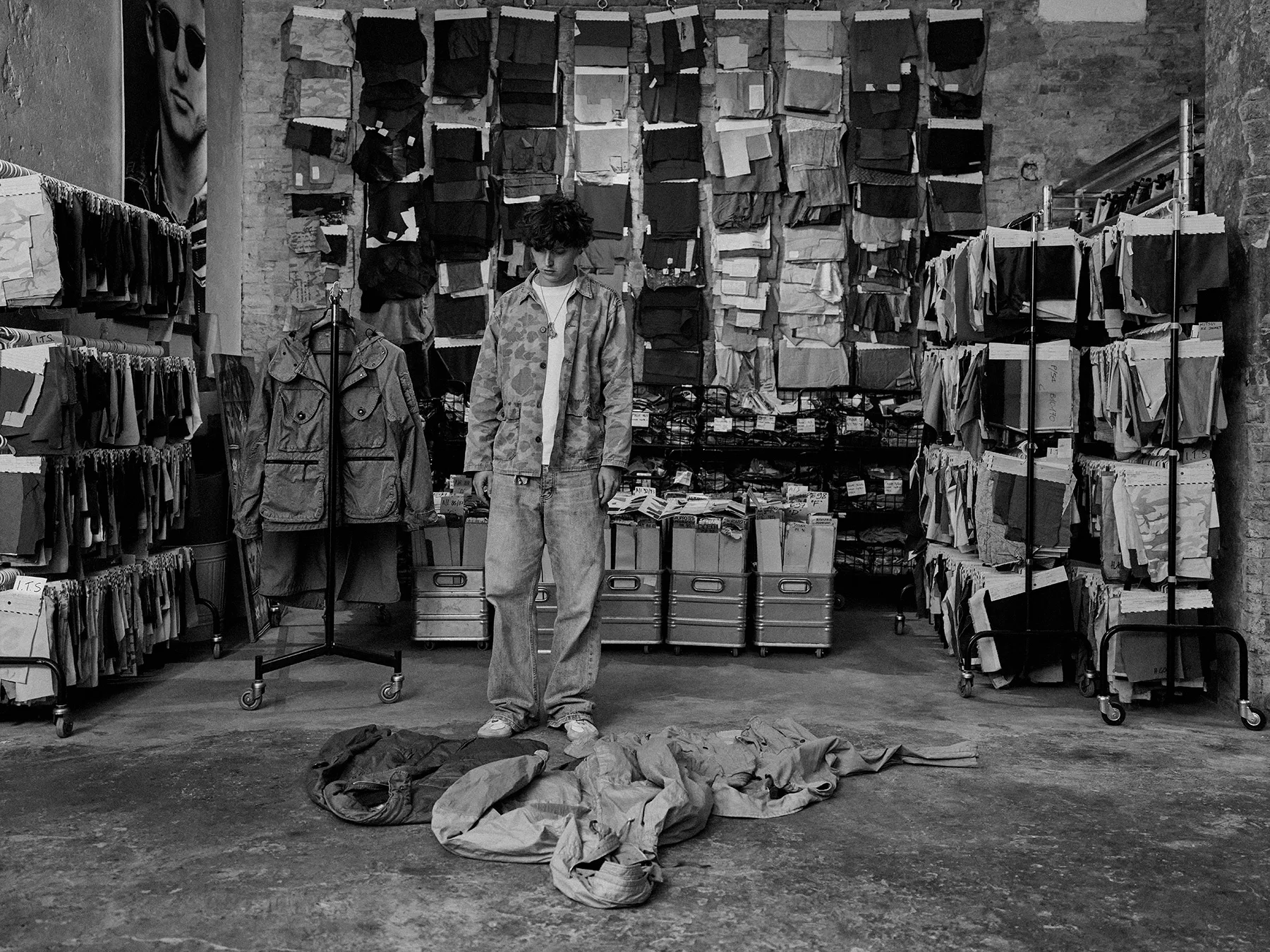 Neil Bedford Photographer C. P. Company Behind The Seams Project 2026 Documentation of the brands archive with portraits and photojournalism black and white photography