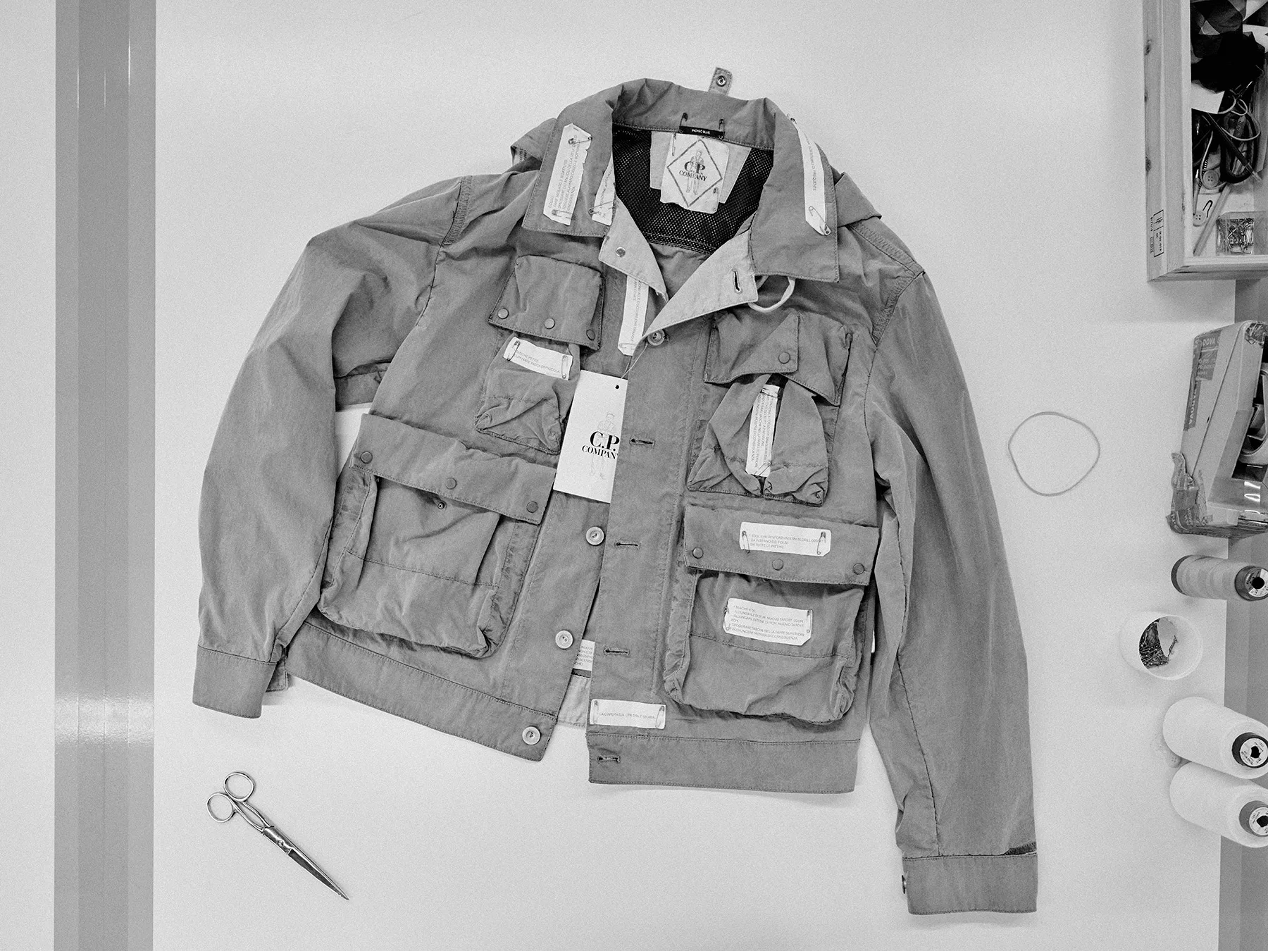 Neil Bedford Photographer C. P. Company Behind The Seams Project 2026 Documentation of the brands archive with portraits and photojournalism black and white photography