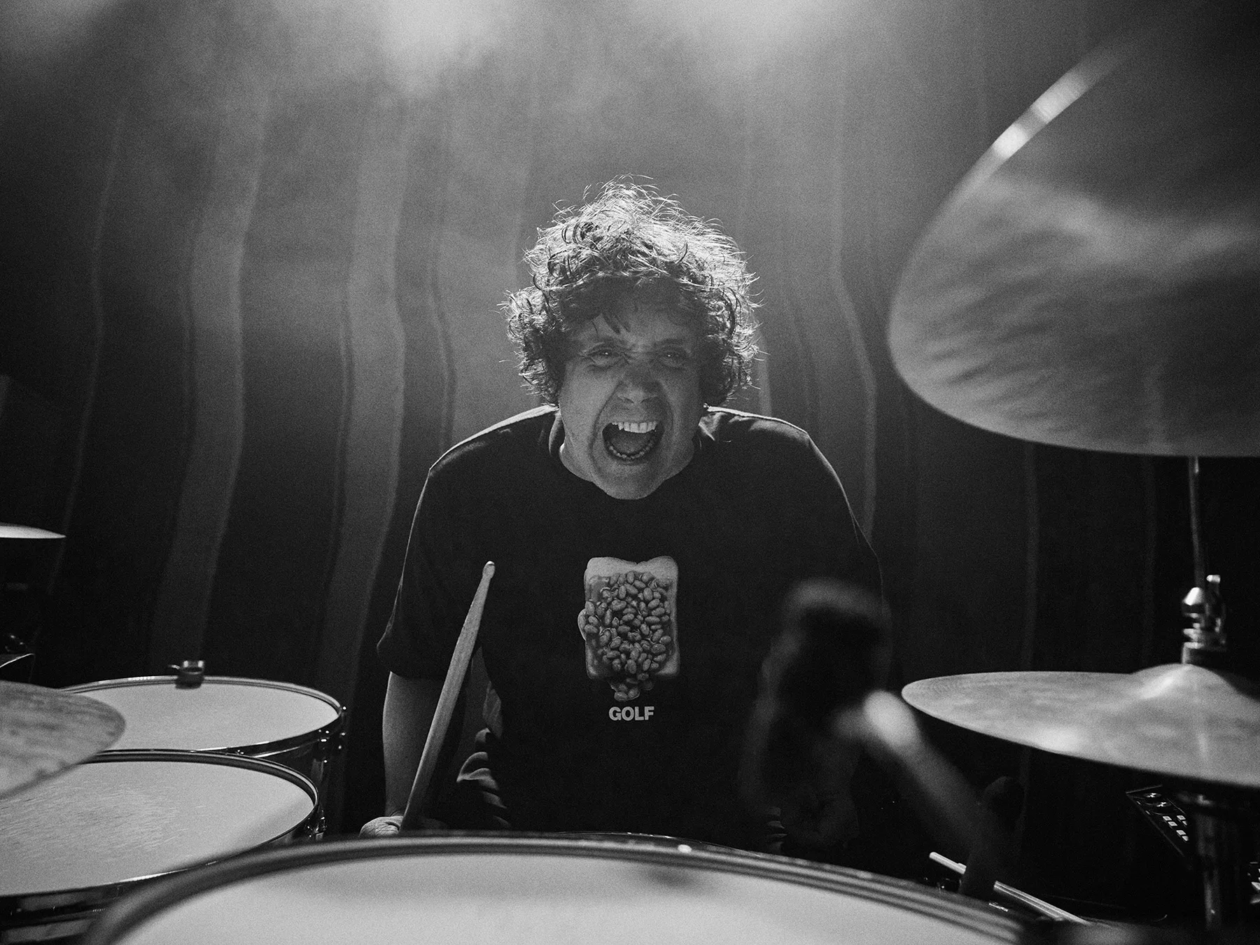 Neil Bedford photographer Kasabian Australia Tour 2025 black and white gig music photography and portraiture
