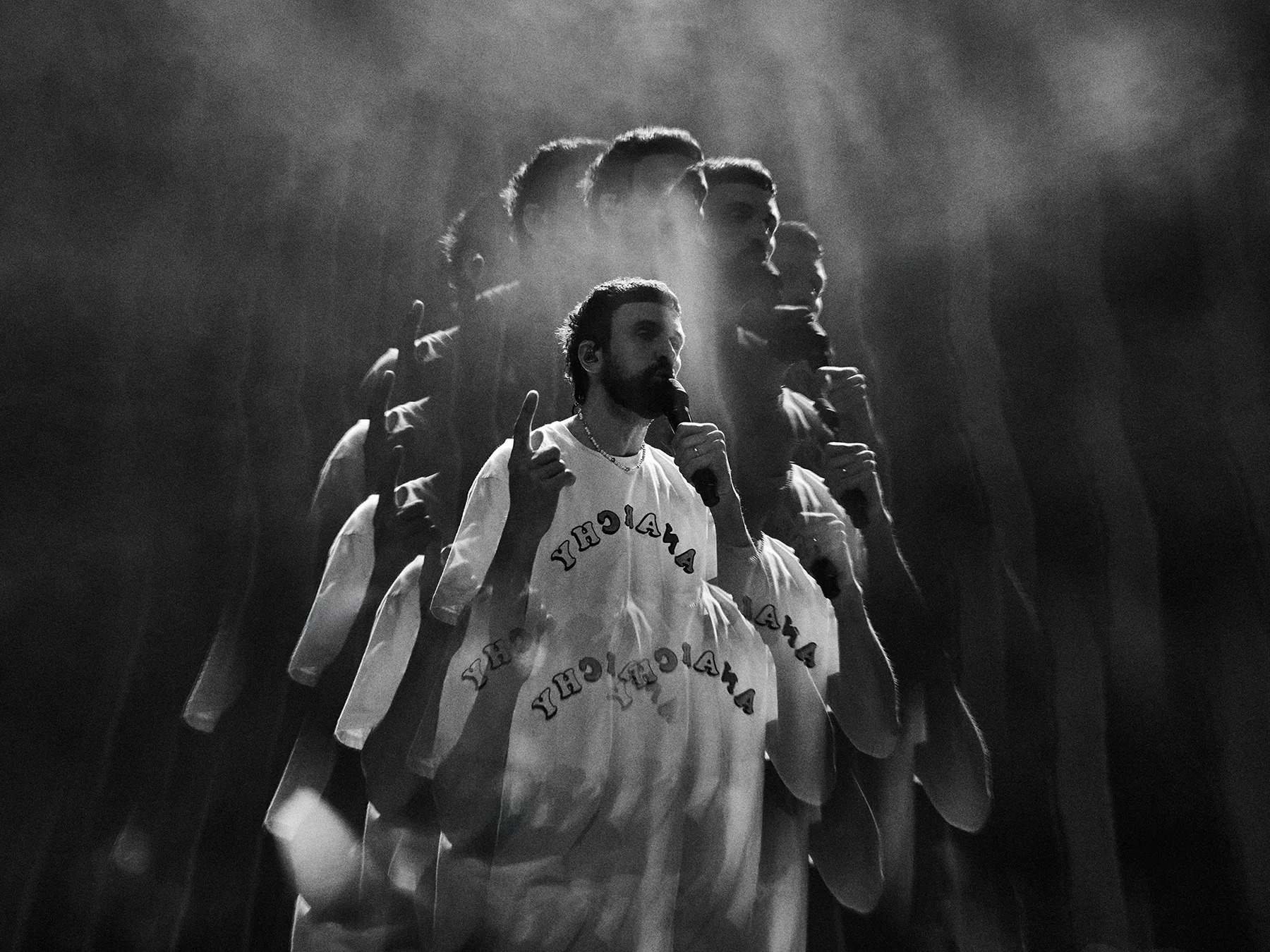 Neil Bedford photographer Kasabian Australia Tour 2025 black and white gig music photography and portraiture