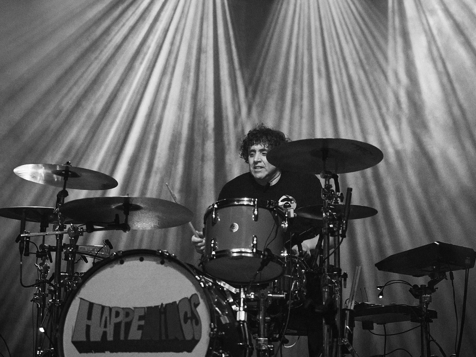 Neil Bedford photographer Kasabian Australia Tour 2025 black and white gig music photography and portraiture