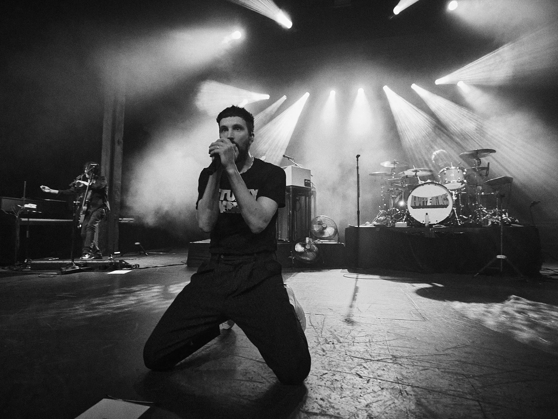Neil Bedford photographer Kasabian Australia Tour 2025 black and white gig music photography and portraiture